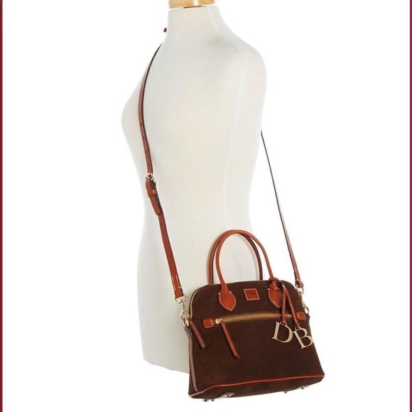NWT Dooney & Bourke Suede Domed Satchel - Picture 9 of 10